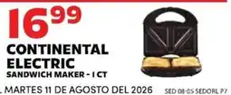 Sedano's Continental Electric Sandwich Maker offer