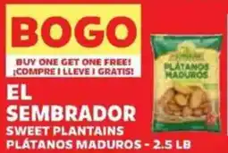 Sedano's El sembrador sweet plantains offer