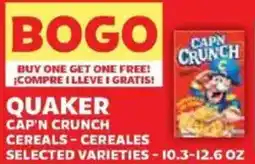 Sedano's Quaker Cap'n Crunch Cereals offer