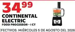 Sedano's Continental electric food processor offer