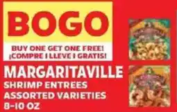 Sedano's Margaritaville shrimp entrees offer