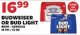 Sedano's Budweiser or Bud Light beer offer