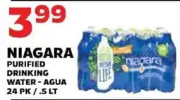 Sedano's Niagara purified drinking water offer
