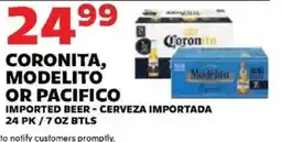 Sedano's Coronita, Modelito or Pacifico offer