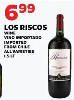 Sedano's Los Riscos wine offer