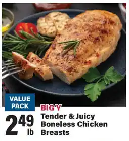 Big Y Big Y Tender & Juicy Boneless Chicken Breasts offer