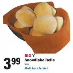 Big Y Big Y Snowflake Rolls offer