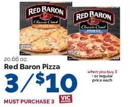 Harris Teeter Red Baron Pizza offer