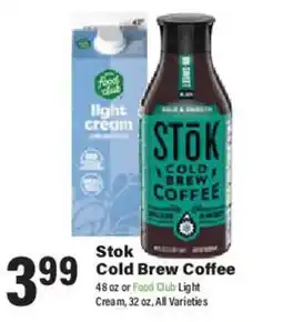 Big Y Stok Cold Brew Coffee offer
