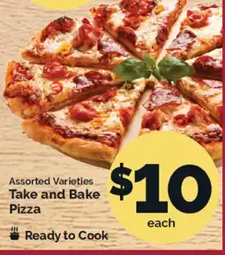 Harris Teeter Assorted Varieties Take and Bake Pizza offer