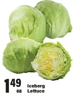 Big Y Iceberg Lettuce offer