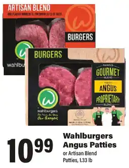 Big Y Wahlburgers Angus Patties or Artisan Blend Patties offer