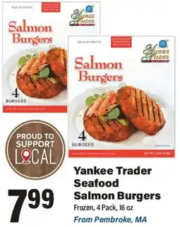 Big Y Yankee Trader Seafood Salmon Burgers offer