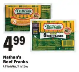 Big Y Nathan's Beef Franks offer