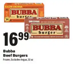 Big Y Bubba Beef Burgers offer