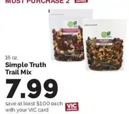 Harris Teeter Simple Truth Trail Mix offer