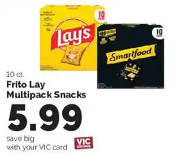 Harris Teeter Frito Lay Multipack Snacks offer