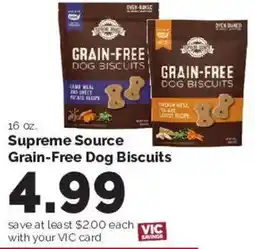 Harris Teeter Supreme Source Grain-Free Dog Biscuits offer