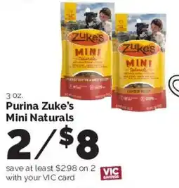 Harris Teeter Purina Zuke's Mini Naturals offer