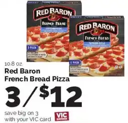 Harris Teeter Red Baron French Bread Pizza offer