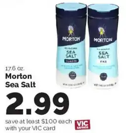 Harris Teeter Morton Sea Salt offer