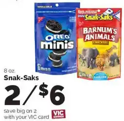 Harris Teeter Snak-Saks offer