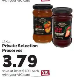 Harris Teeter Private Selection Preserves offer