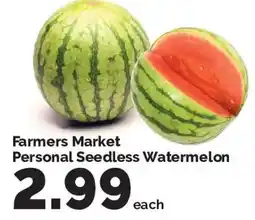 Harris Teeter Farmers Market Personal Seedless Watermelon offer