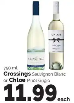 Harris Teeter Crossings Sauvignon Blanc or Chloe Pinot Grigio offer