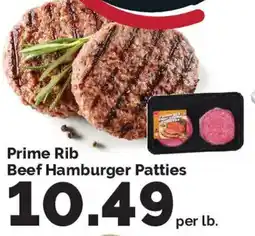 Harris Teeter Prime Rib Beef Hamburger Patties offer