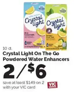 Harris Teeter Crystal Light On The Go Powdered Water Enhancers offer