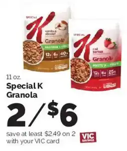 Harris Teeter Special K Granola offer