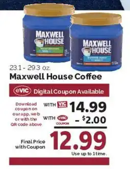 Harris Teeter Maxwell House Coffee offer