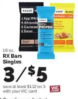Harris Teeter Rx bars singles offer
