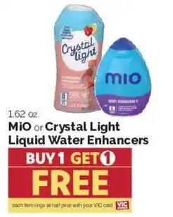 Harris Teeter MiO or Crystal Light Liquid Water Enhancers offer