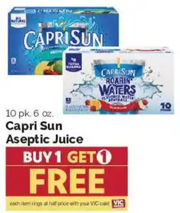 Harris Teeter Capri Sun Aseptic Juice offer