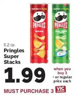 Harris Teeter Pringles Super Stacks offer
