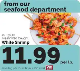 Harris Teeter Fresh Wild Caught White Shrimp offer
