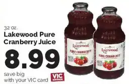 Harris Teeter Lakewood pure cranberry juice offer