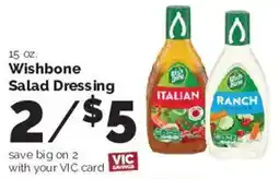 Harris Teeter Wishbone Salad Dressing offer
