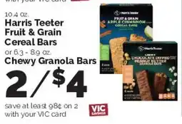 Harris Teeter Harris Teeter Fruit & Grain Cereal Bars offer