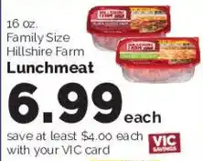 Harris Teeter Hillshire Farm Lunchmeat offer