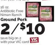 Harris Teeter Niman Ranch Ground Pork offer