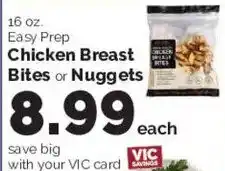 Harris Teeter Easy Prep Chicken Breast Bites or Nuggets offer