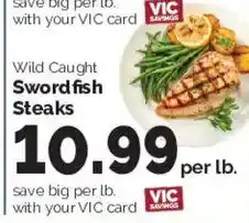 Harris Teeter Wild Caught Swordfish Steaks offer