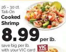Harris Teeter Tail-On Cooked Shrimp offer