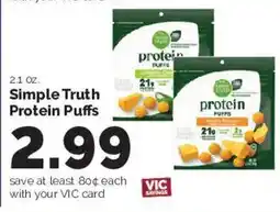 Harris Teeter Simple Truth Protein Puffs offer