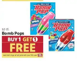 Harris Teeter Bomb Pops offer