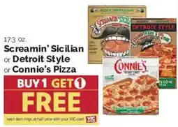 Harris Teeter Connies Screamin' Sicilian or Detroit Style Pizza offer