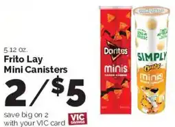 Harris Teeter Frito Lay Mini Canisters offer